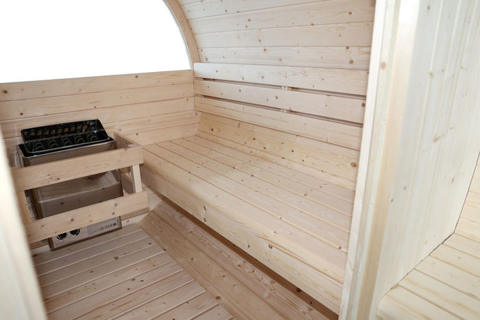 Tøndesauna 220C m/ovn LUX 8 kW